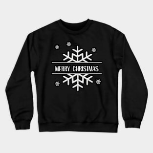 SNOWFLAKES MERRY CHRISTMAS Crewneck Sweatshirt